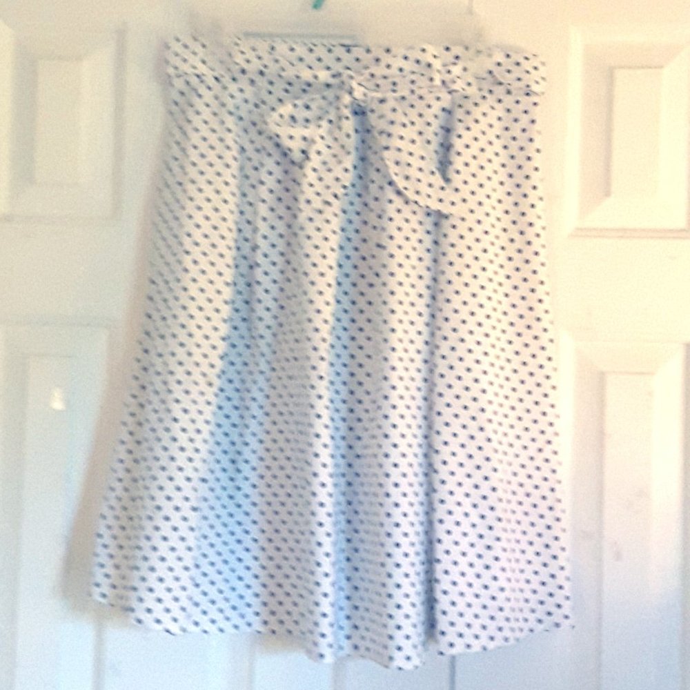 ROSS - White Skirt With Polka Dots And Bow